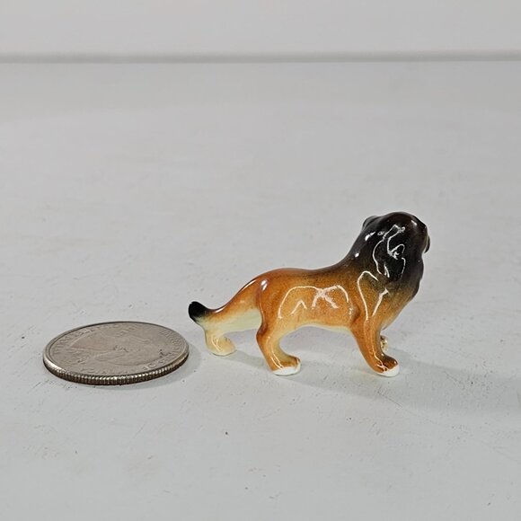 Bug House Bone China Japan Lion Miniature Figurine Tiny - Picture 8 of 8